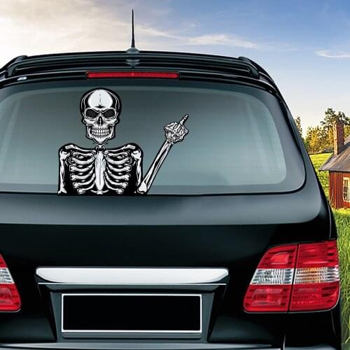 Horror Skull Halloween Car Wiper Sticker Car Rear Window Wiper Stickers Wiper Windshield Decals and Stickers For Car Auto Decor