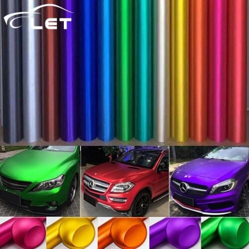Car styling Matte Chrome Vinyl Car Wraps Sticker Color Changing Car Sticker With Air Bubble Auto Accessories
