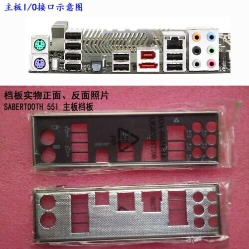 Original IO I/O Shield BackPlate Blende Bracket For Asus SABERTOOTH 55I