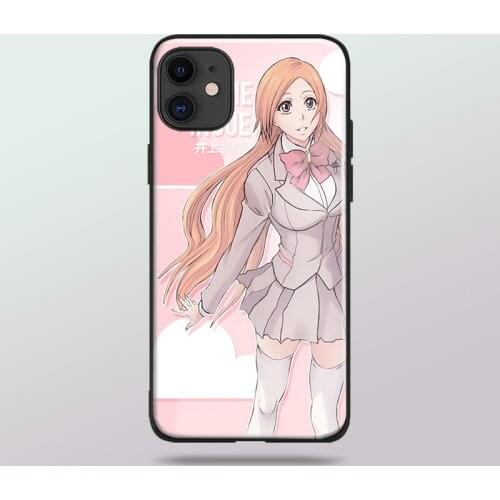 Orihime Inoue Bleach anime tempered glass soft silicone phone case cover shell For iPhone SE 6 6s 7 8 Plus X XR XS 11 Pro Max