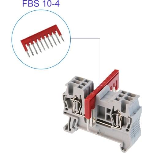 Jumpers FBS10-4 Plug In Bridge for ST-1.5 DIN Rail Terminal Blocks Accessories