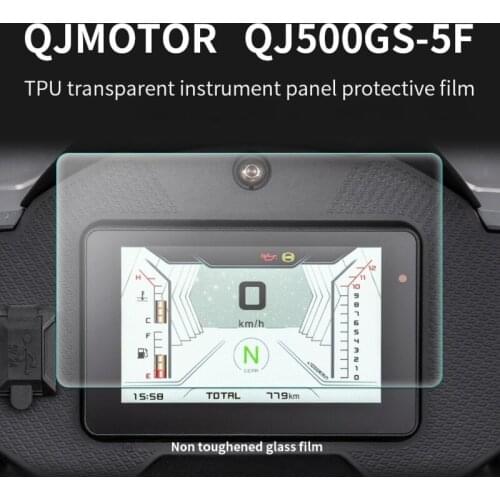 Motorcycle Instrument Film Screen Protection Transparent Display Scratch Proof for Qjmotor Qj500gs-5f
