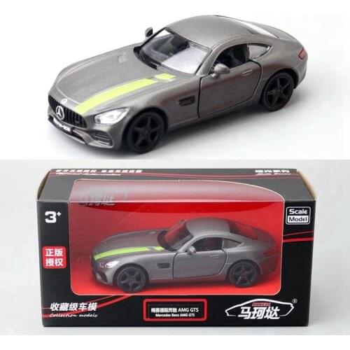 RMZ City/1:36 Scale/Diecast Metal Toy Model/AMG GTS Super Racing/Educational Pull Back Car/Gift For Children/Collection/Box