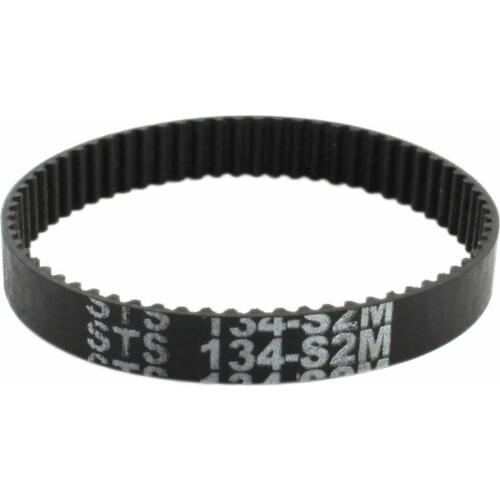 S2M-134 Timing Belt 67 Teeth 6mm Width Black Rubber Cogged Industrial
