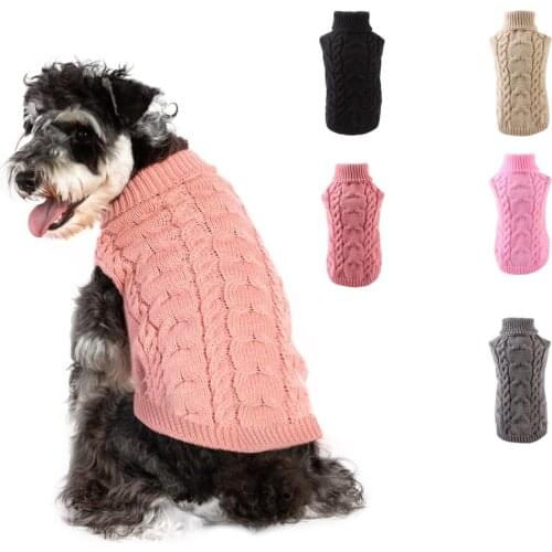 Pet Dog Sweater Warm Clothes Coat Apparel Jumper Sweater Puppy Cat Knitwear Costume Gift