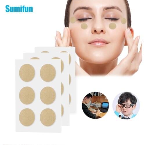 6Pcs Herbal Eye Protection Patch Eye Mask Remove Eye Dark Circles Bags Relieve Eye Fatigue Myopic Amblyopia Improve Eyesight