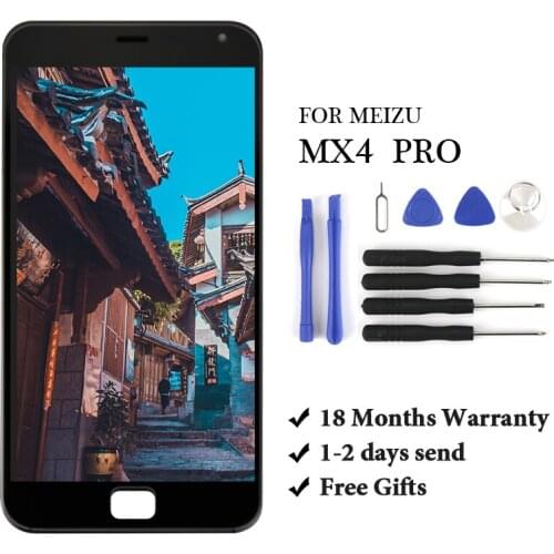 1pc LCD For Meizu For 5.5" Meizu MX4 Pro LCD Screen Display Touch Panel Digitizer With Frame For Meizu MX4 Pro Lcd Display
