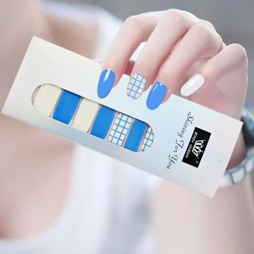 10pcs SNOW Golden Elk LEAF Nail POLISH STICKER LighThin SELF-Convenient Nail ART Sticker Self-adhesive DIY Manicure DECAL NK124