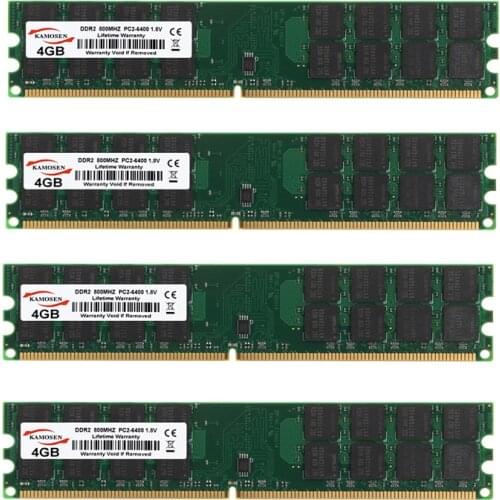 16GB 4X 4GB PC2-6400 DDR2-800MHZ 240pin AMD Desktop Memory Ram 1.8V SDRAM only for AMD not for INTEL System