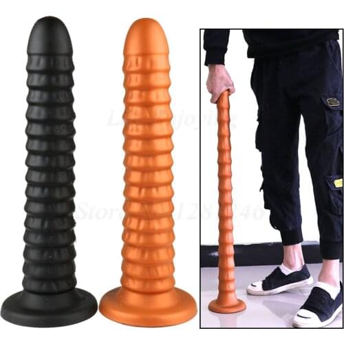 40*7.5 cm Super Long Huge Liquid Silicone Big Anal Butt Plugs Vagina Dildos Adult Sex Toys Male Prostate Massgaer Anus Dilator