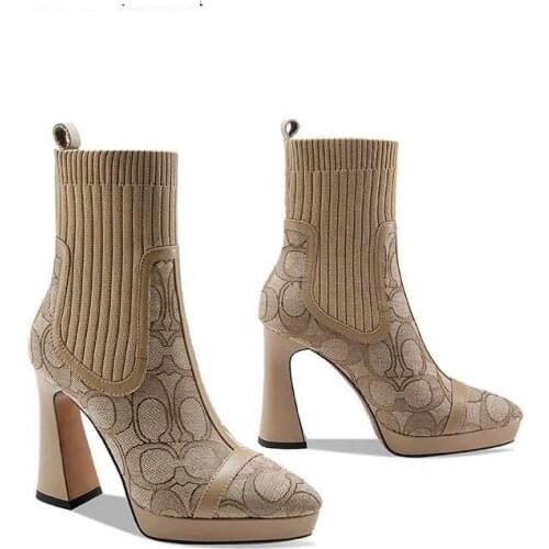AJLONGER Women's High Boots