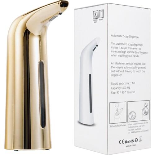 Touchless Dispenser Infrared Sensor Hand Wash Dispenser Automatic Hand Washing Tool 400ml, White