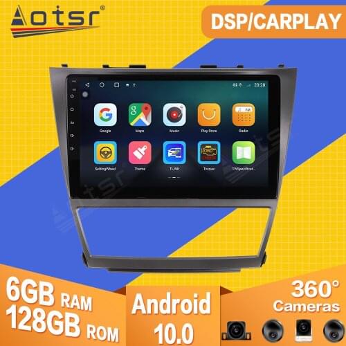 6+128G For Toyota Camry 2006 2007 2008 2009 2010 2011 Android Car Tape Radio Recorder Video Player Navi GPS Multimedia Head Unit