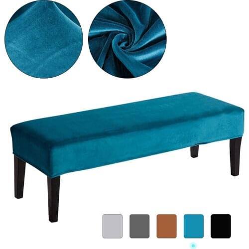 Velvet Beach Cover Elastic Settee Covers Washable Beach Slipcover Piano Bench Cover Furniture Dustproof Protector Sofa Cover