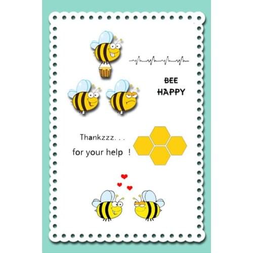 DABOXIBO The Industrious Bee Clear Stamps Mold For DIY Scrapbooking Cards Making Decorate Crafts 2020 NEW