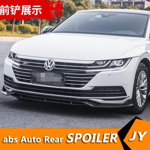 For CC ABS Rear Bumper Diffuser Protector For 2019 Volkswagen CC Body kit bumper rear Front shovel lip rear spoiler
