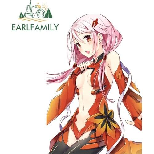 EARLFAMILY 13cm x 8.9cm for Guilty Crown Anime Vinyl Car Wrap Decal Waterproof Fine Car Sticker Refrigerator Laptop JDM Graphics
