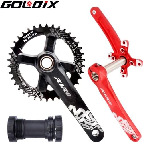 IXF MTB bike crankset bicycle hollow integrated crank modified single disc 104BCD 32 34 36 38 40 42T crankset bottom bracke