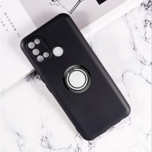 For OPPO Realme 6i 7i 6 7 Pro C3 Global 5G 5i 6s C11 C12 C15 C17 C2s Back Ring Holder Bracket Phone Case TPU Soft Silicone Cover