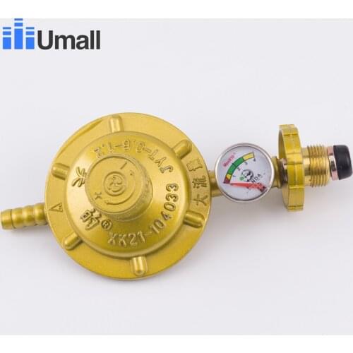 General household bottled liquefied petroleum compressed gas pressure regulator with gauge gas burner replacement parts