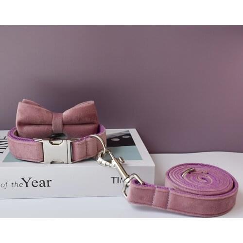 Collar Personalized Velvet Cotton Quality Fabric For Small, Medium Large Dog Custom Metal Parts flannelette05