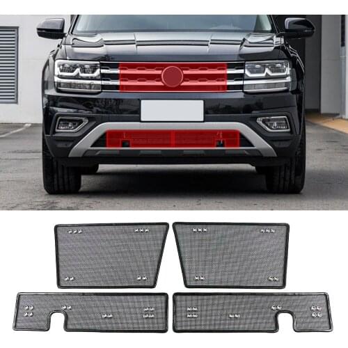 For Volkswagen VW Teramont Atlas 2017 2018 2019 Front Grille Insert Net Anti Pest Dust Garbage Inner Cover Radiator Protective