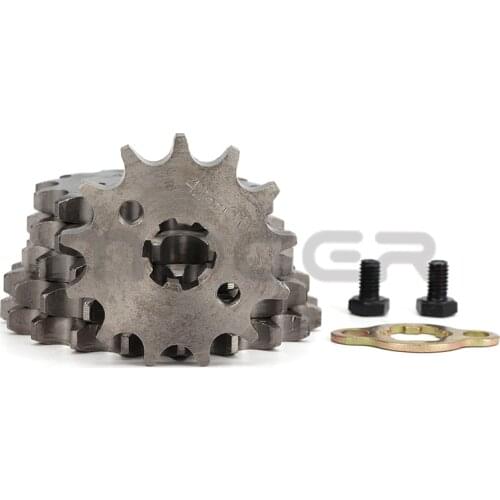 Front Engine 428# 10T 11T 12T 13T 14T 15T 16T 17T 18T 19T Teeth 17mm 20mm Chain Sprocket With Retainer Plate Locker