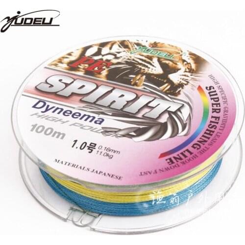 YUDELI Wholesale 100m 4 Strands PE Braided Fishing Lines 10 15 18 22 40 50 60 70 80 100lb Super PE Line Strong Strength Fish