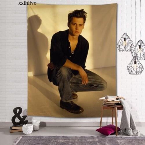 Customized Johnny Depp Hanging Fabric Background Wall Covering Home Decoration Blanket Tapestry Bedroom,Living Room Wall Decor