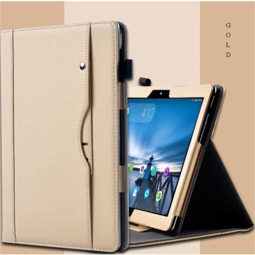 Luxury Leather Hand Strap Stand Shell for Lenovo Tab4 10 TB-X304L/F Case Tab4 10 Plus TB-X704F/N/L 10.1 Inch Tablet Cover Funda