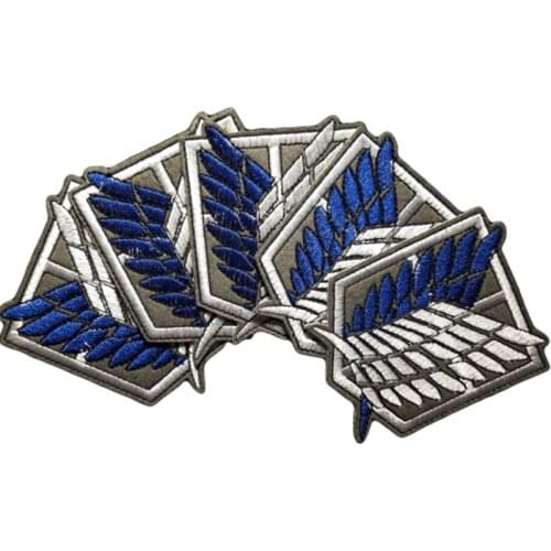Japan Cartoon anime Attack on Titan patches Embroidery clothing stickers clothes patches Garment stickers embroidery fabric