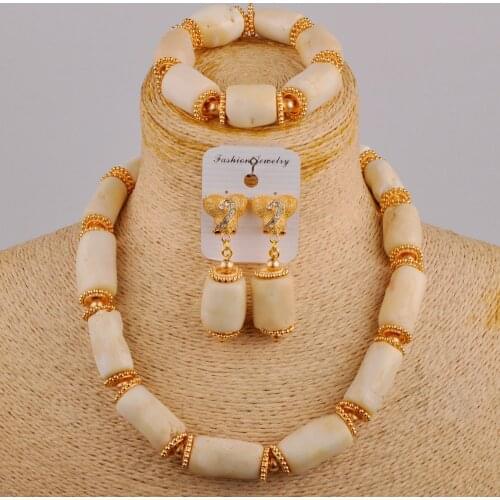 Women Coral Costume African Jewelry Necklace And Bracelet Beads Set For Bride Wedding Jewellery Set Free Shipping