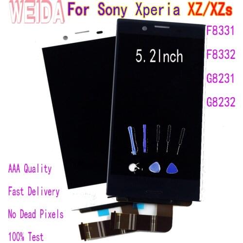 WEIDA For Sony Xperia XZP G8142 G8141 XZ F8331 F8332 LCD Display Touch Screen Digitizer Assembly For Sony XZs G8231 G8232 LCD