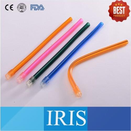 100pcs Colorful Dental Plastic Suction Tips Disposable Dental Suction Saliva Ejector for Medical and Dental Use