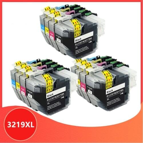 12PC LC3219 LC3219XL Full Ink Cartridge For Brother MFC-J5330DW J5335DW J5730DW J5930DW J6530DW J6935DW Printer lc3217