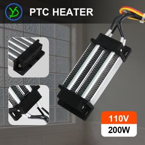 200W 110V AC DC Insulated Thermostatic incubator parts PTC ceramic air heater heating element Electric heater Insulated 120*50mm