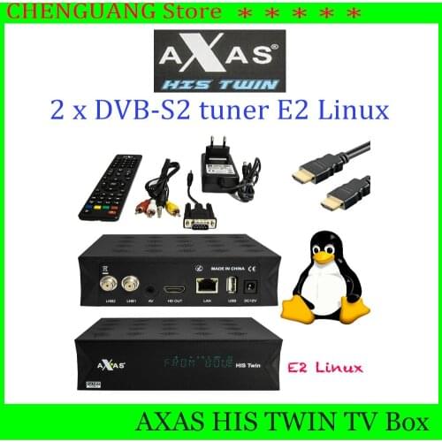 2020 Newest Axas His Twin DVB-S2/S HD 4K Satellite TV Receiver WiFi + Linux E2 Open ATV 6.2 smart tv box