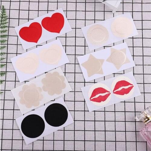 5pairs Womens Stick Breast Petals Nipple Cover Invisable Silicone Cover