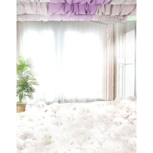 5x7ft Room Green Leaves Photography Backdrops Photo Props Studio Background