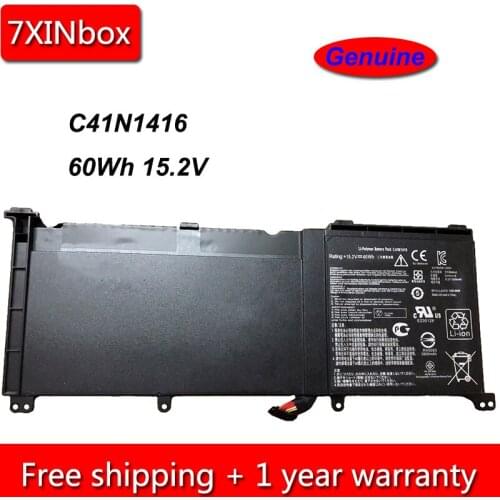 7XINbox 60Wh 15.2V Genuine C41N1416 Laptop Battery For Asus ZenBook Pro G501 G601J UX501VW N501L UX501J Series