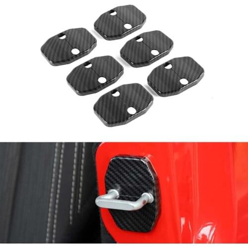 Car Door Lock Cover Cap Interior Car Accessories For Jeep Wrangler JK 2007-2017 2 and 4 Doors New Auto Moldings Styling