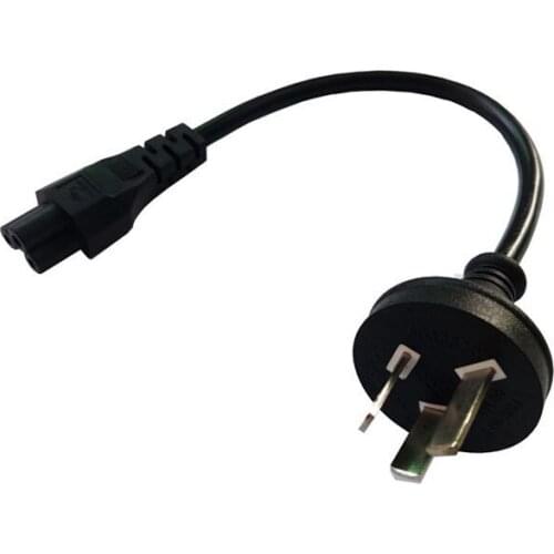 Australian AU Ac Power Cord IEC320 C5 3 Prong Laptop Portable Power Supply Cord Short Cable 20cm