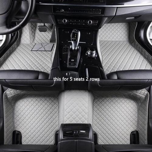 CUWEUSANG Custom car floor mats For MINI Cooper R50 R52 R53 R56 R57 R58 F55 F56 CLUBMAN Countryman R60 F60 mini one foot mats