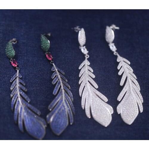 Designer Fashion 925 Sterling Silver Jewelry 3A Cubic Zirconia Party Earring