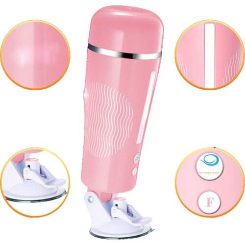 Electric Male Masturbator Cup Telescopic Rotation Automatic Voice Sex Machine Blowjob Oral Vibrator Hands Adult Sex Toys For Men