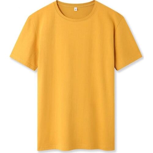 Men Casual Cotton Soft Touch Slim Top Tees Summer Short Sleeve Mens T Shirt New Fashion Basic Solid O-Neck T Shirt