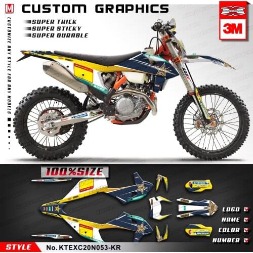 KUNGFU GRAPHICS Heat Resistant Stickers for EXC EXC-F XC-W XCF-W 150 300 500 SX SXF XC-F 125 250 350 450 2019 2020 2021 2022