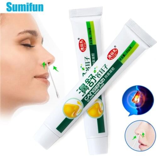 1pcs 20g Rhinitis Sinusitis Cream Relieve Itching Headache Runny Sneezing Nasal Congestion Antipruritic Gel Oil Nasal Ointment