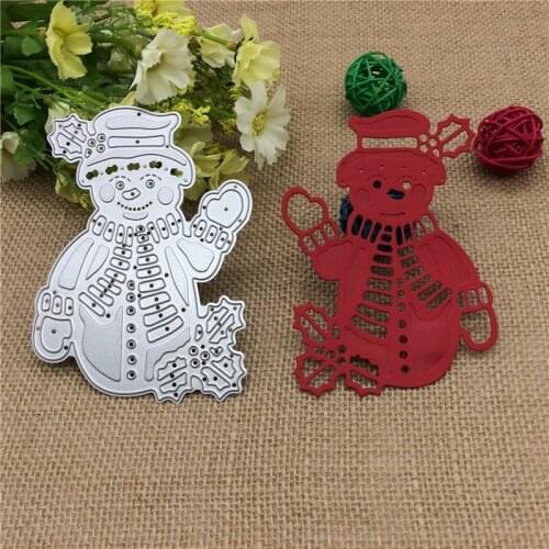 Metal Christmas Snowman Template Die Cutting Dies Stencils for DIY Scrapbooking Photo Album Embossing Folder DIY Paper Cards