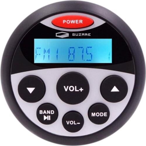 Marine Bluetooth Radio Stereo Audio FM AM MP3 Player + 4" Waterproof Marine Speaker + Antenna For ATV UTV Yacht Boat Motorcycle